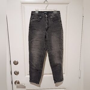 Wild Fable Women's Charcoal Super-high Rise Mom Jeans